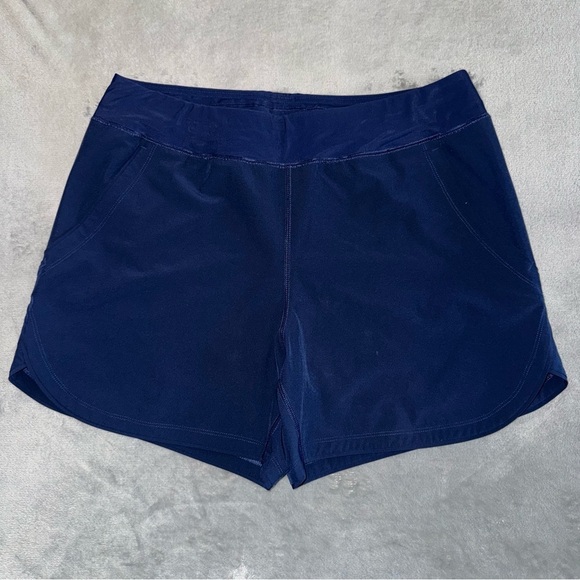 Lands’ End Blue Pull On Shorts Women’s Size 14 - Picture 1 of 9